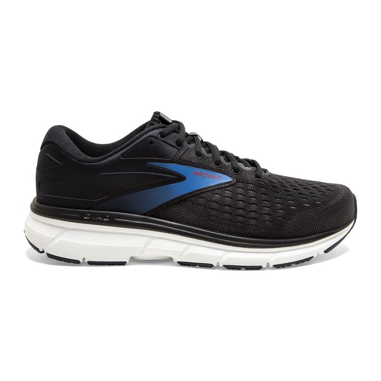 Brooks Men's Dyad 11 Road Running Shoes - Black/Ebony/grey Charcoal/Blue (RCZA34189)